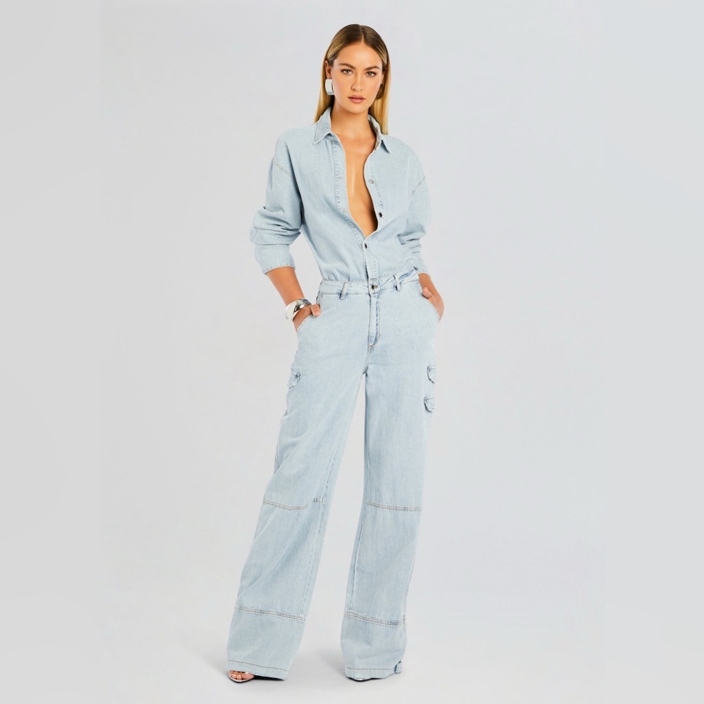 Retrofete Russo Denim Jumpsuit Relaxed Fit